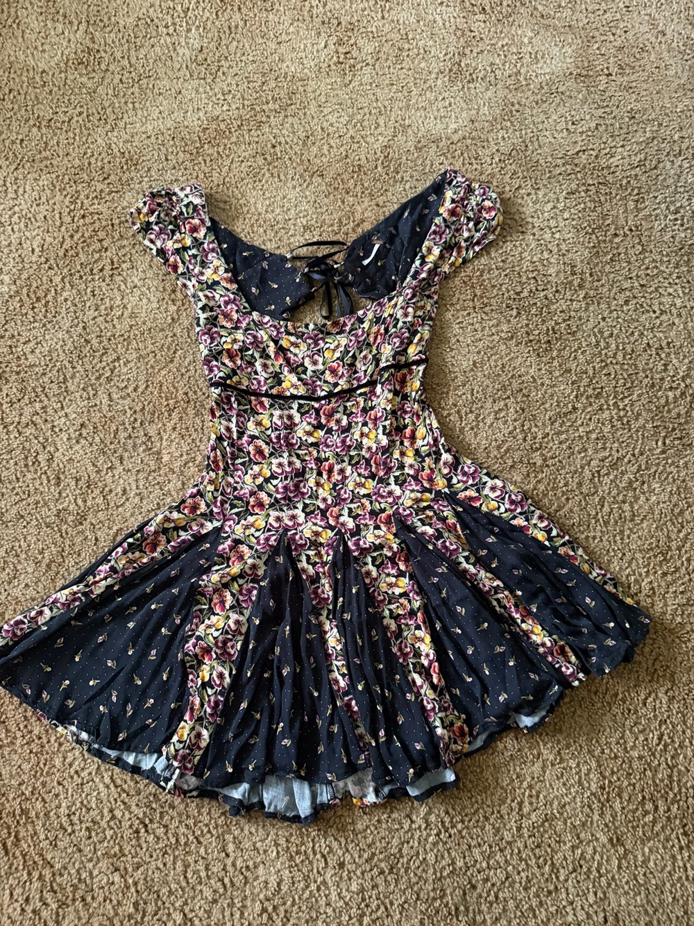 Free People Ponderosa Floral Mini Dress
